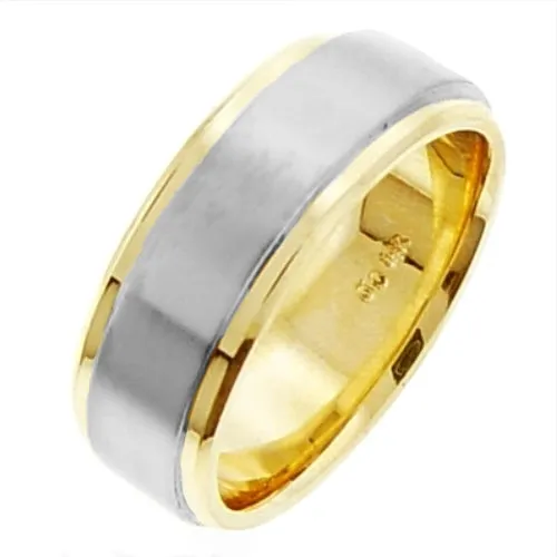14K or 18K Two-Tone Gold Traditional Ring