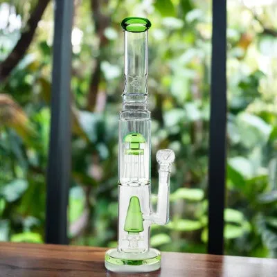 18 Inch Bong w/ Showerhead   Chandelier Perc; A Boo Beast!
