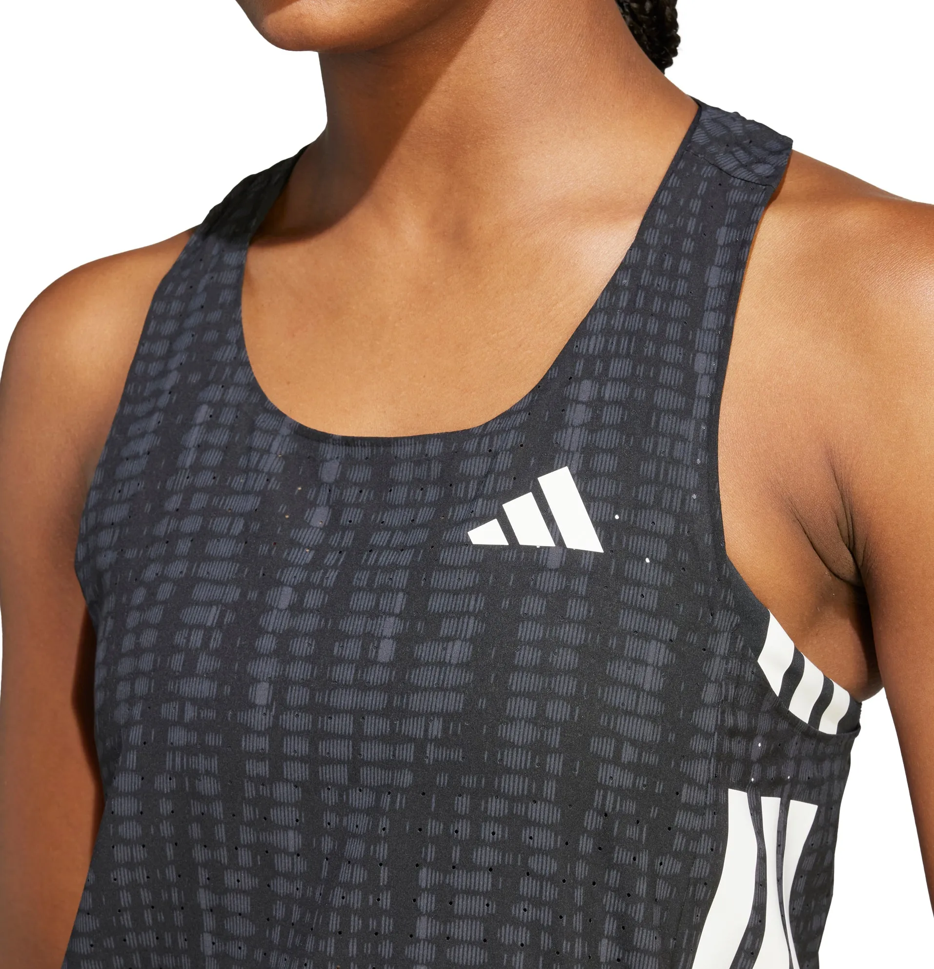 adidas Adizero Womens Running Vest Tank Top - Black