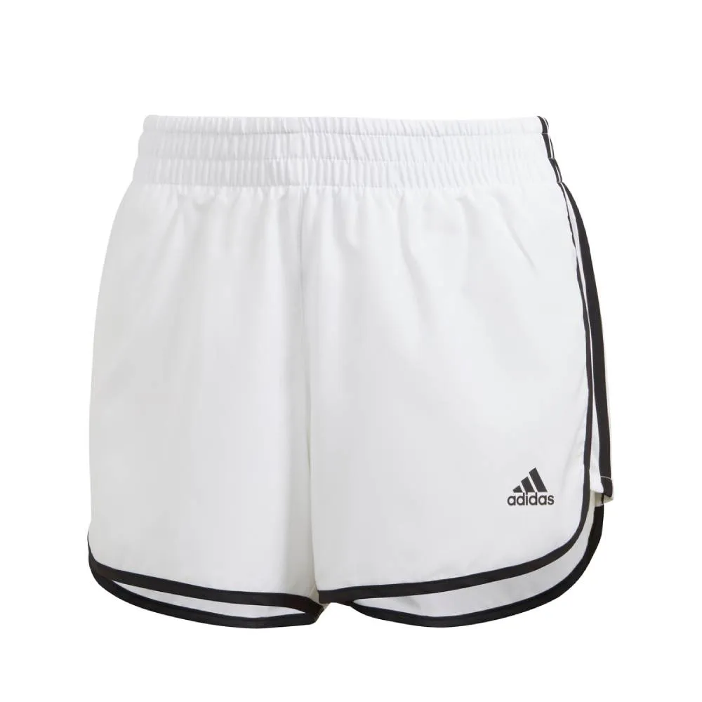 adidas Women's Marathon Short 4-Inch (White/Black)