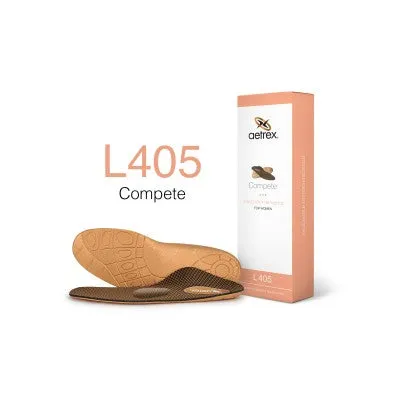 Aetrex L405 Women's Compete Med/High Arch  W/ Metatarsal Support Orthotic