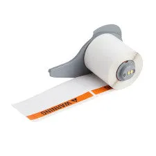 All Weather Permanent Adhesive Vinyl Labels for BMP71 - 1.9" x 4", ANSI WARNING Header