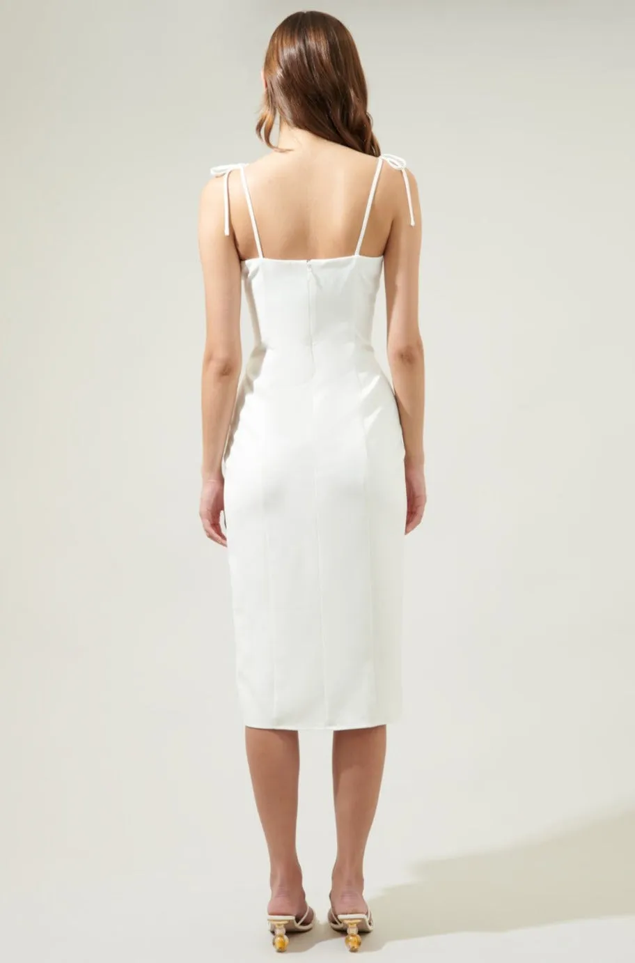 Alley White Midi Dress