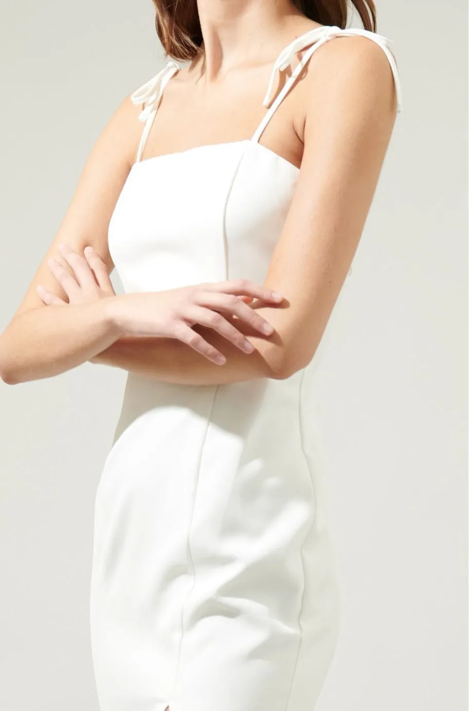 Alley White Midi Dress