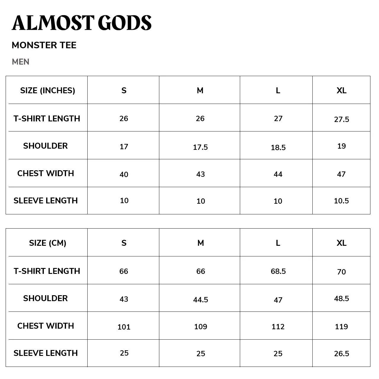 Almost Gods Monster Tee (White)