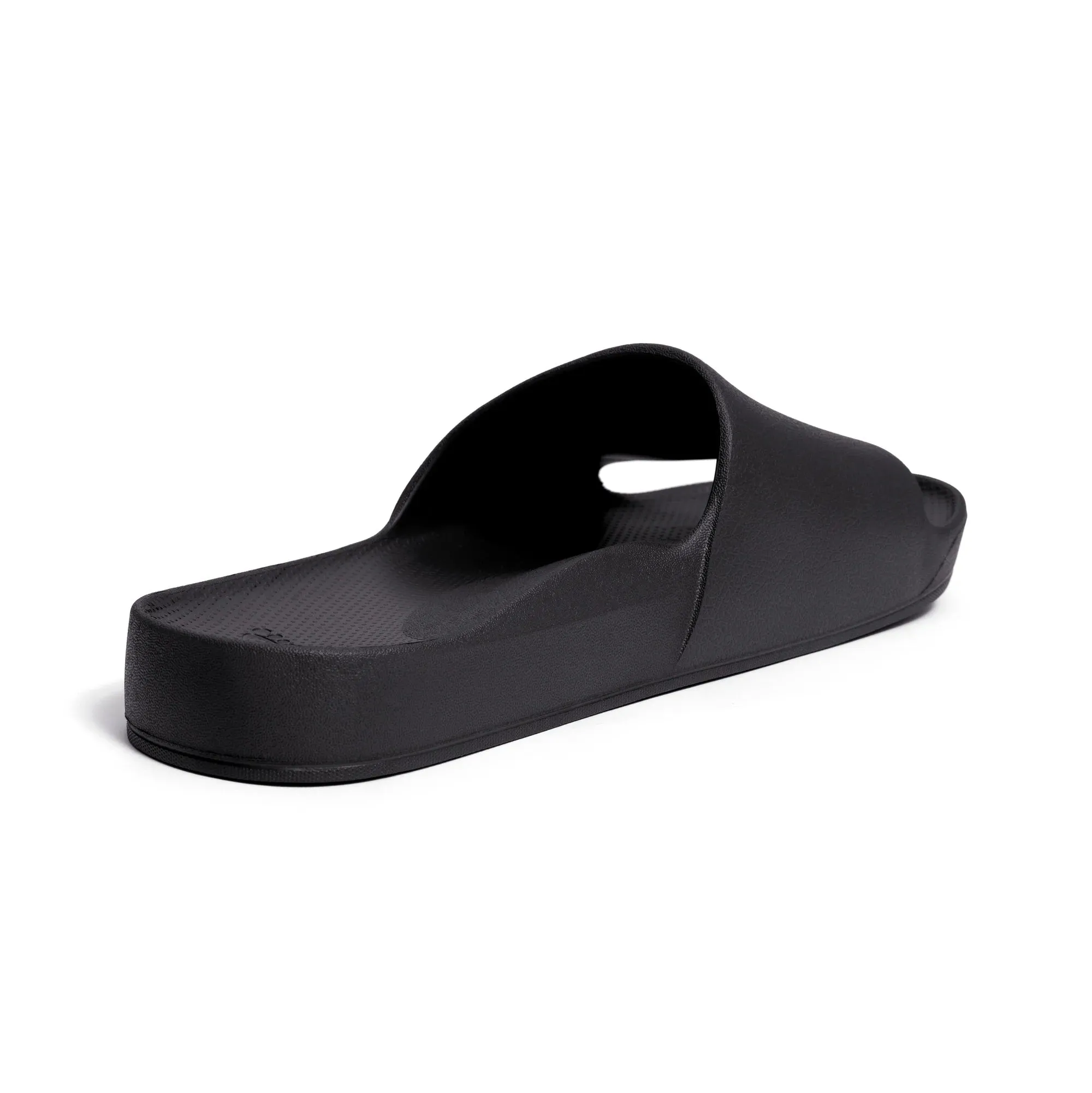 Arch support slides in black