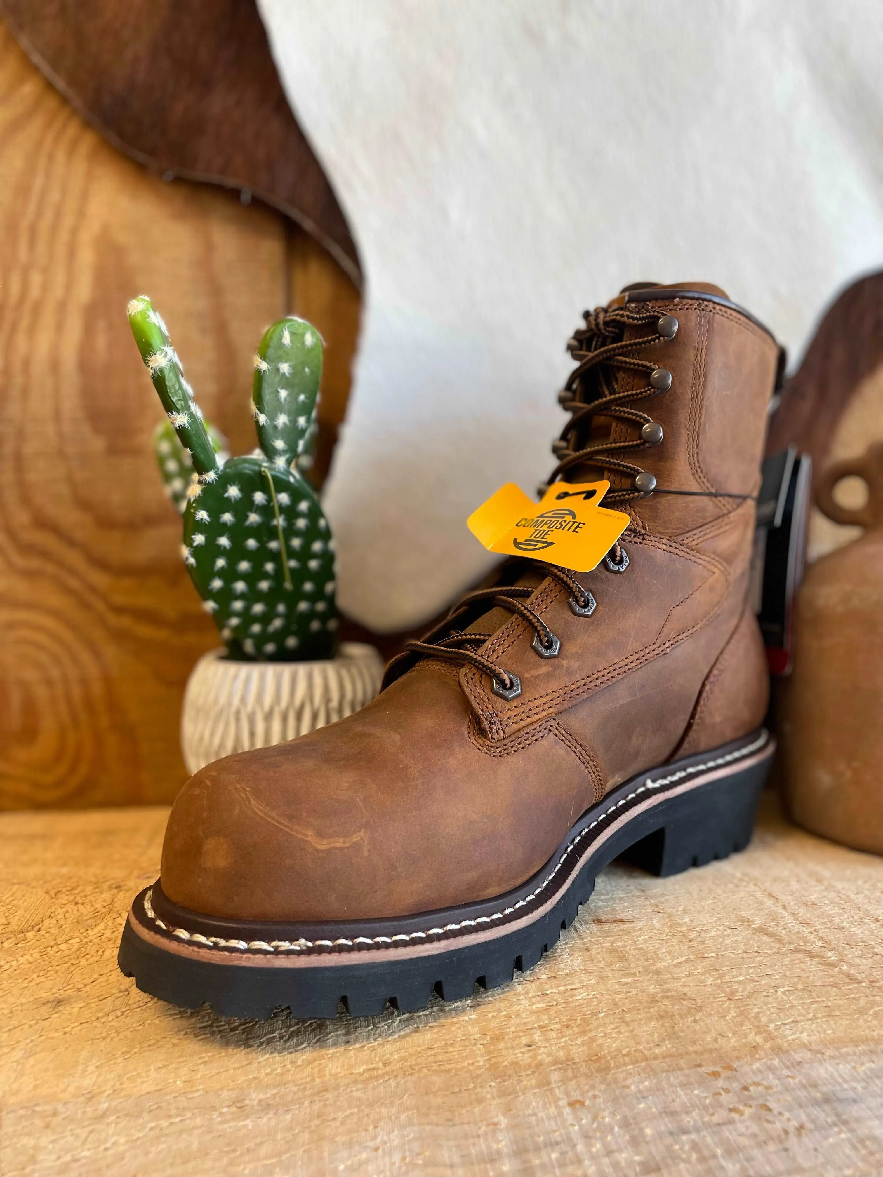 Ariat MNS Logger Shock Shield Waterproof Composite Toe Work Boot