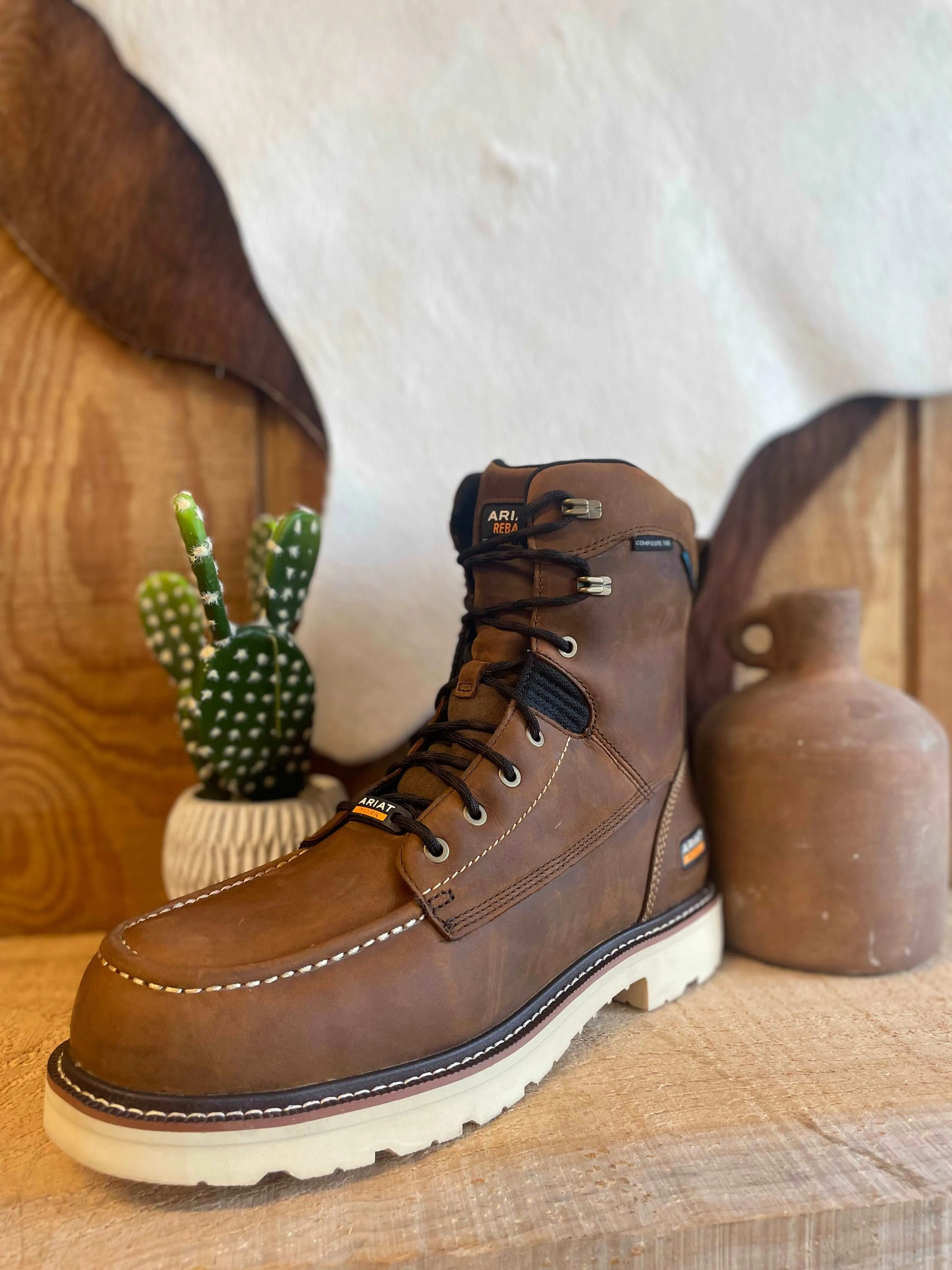 Ariat Rebar Lift 8 H2O Work Boots Composite Toe