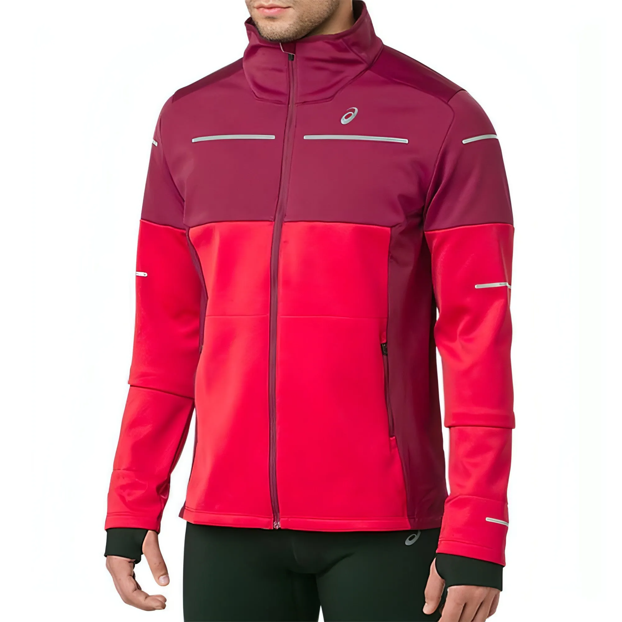 Asics Lite-Show Winter Mens Running Jacket - Pink