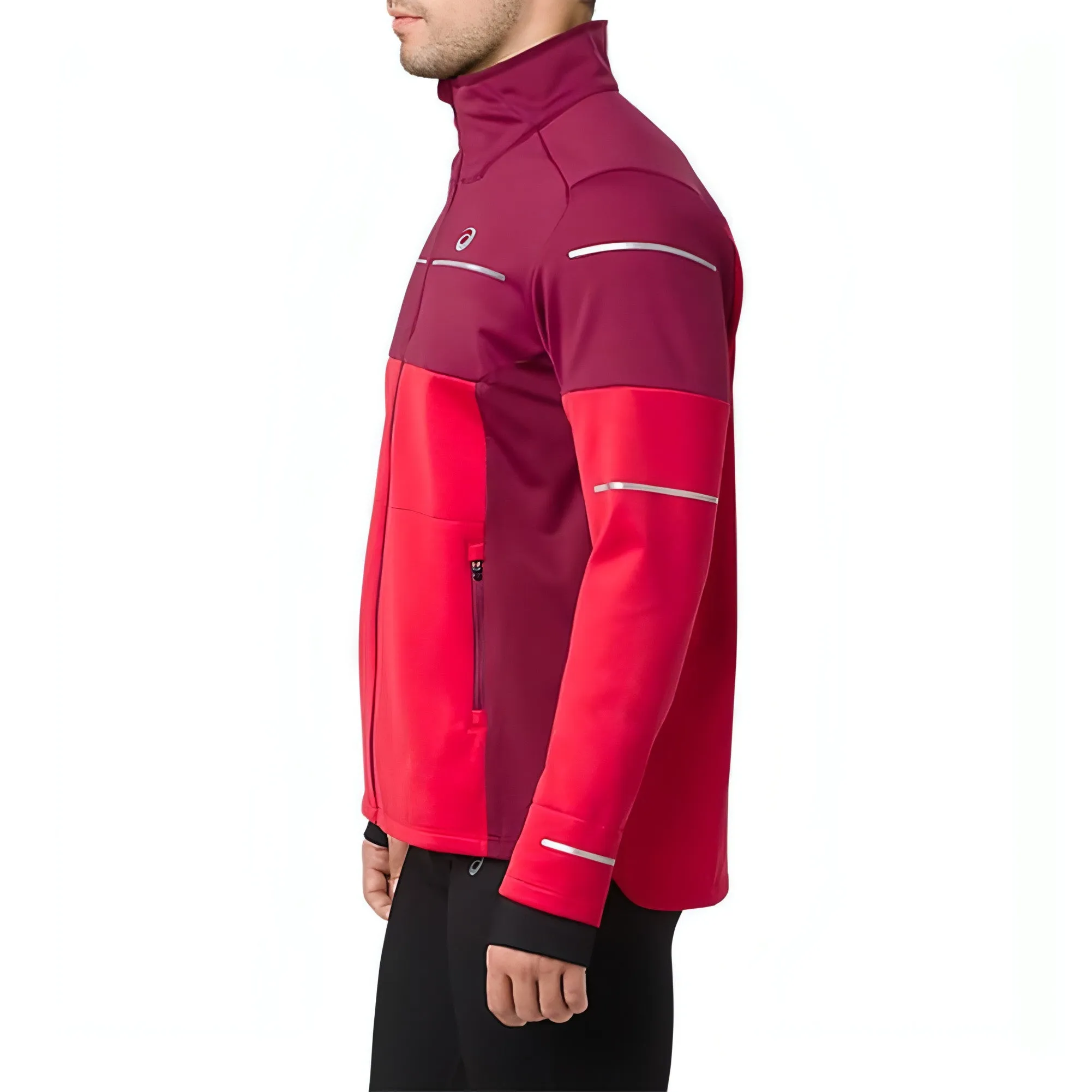 Asics Lite-Show Winter Mens Running Jacket - Pink
