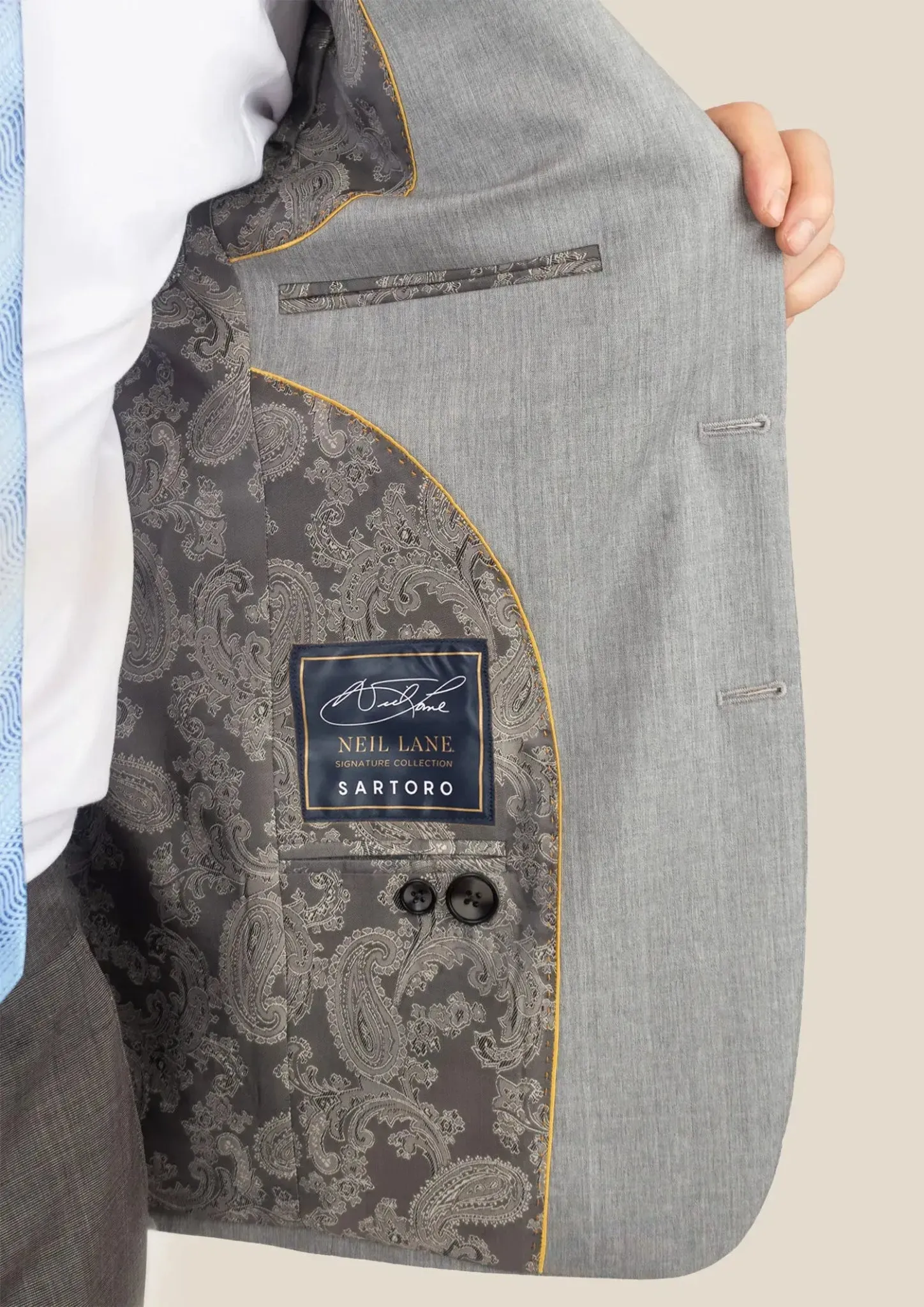 Astor Glacier Grey Twill Jacket