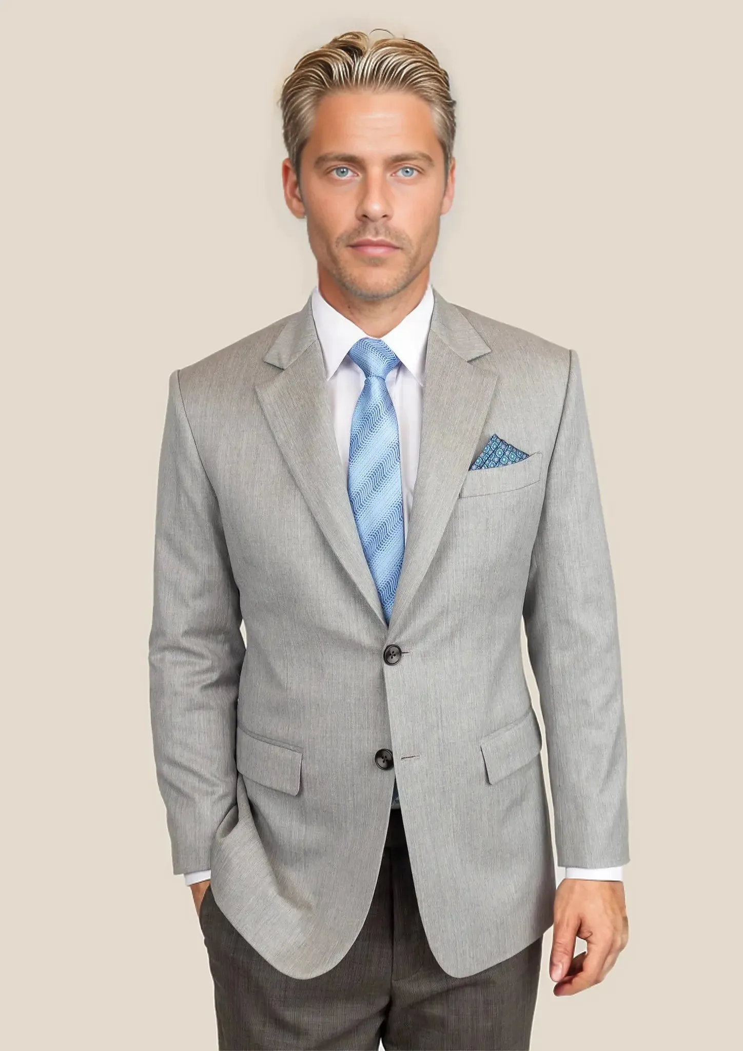 Astor Glacier Grey Twill Jacket