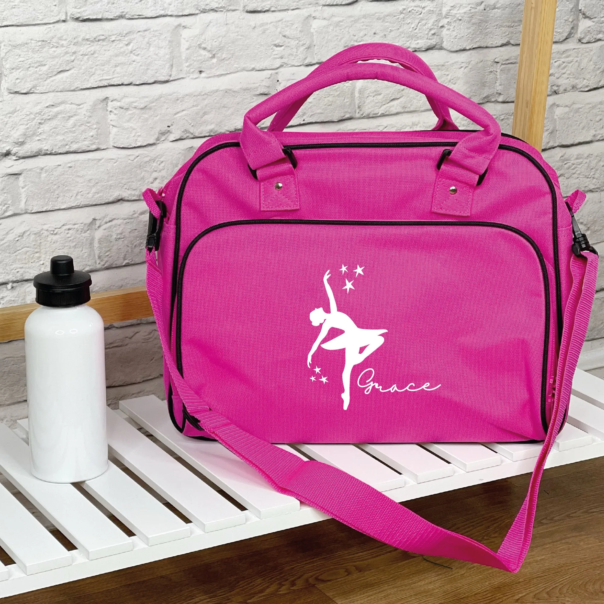 Ballerina With Stars Personalised Dance Bag