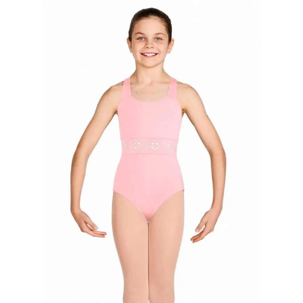 Bloch CL3585 Laser Trim Open Back Tank Leotard - Child
