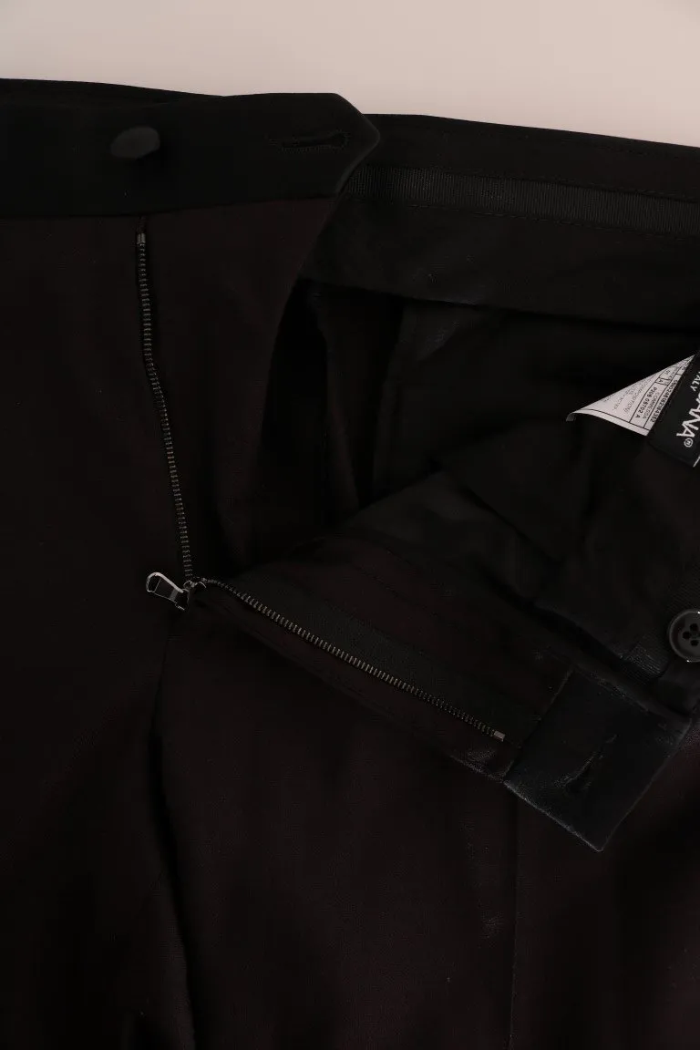 Bordeaux Silk Dress Pants