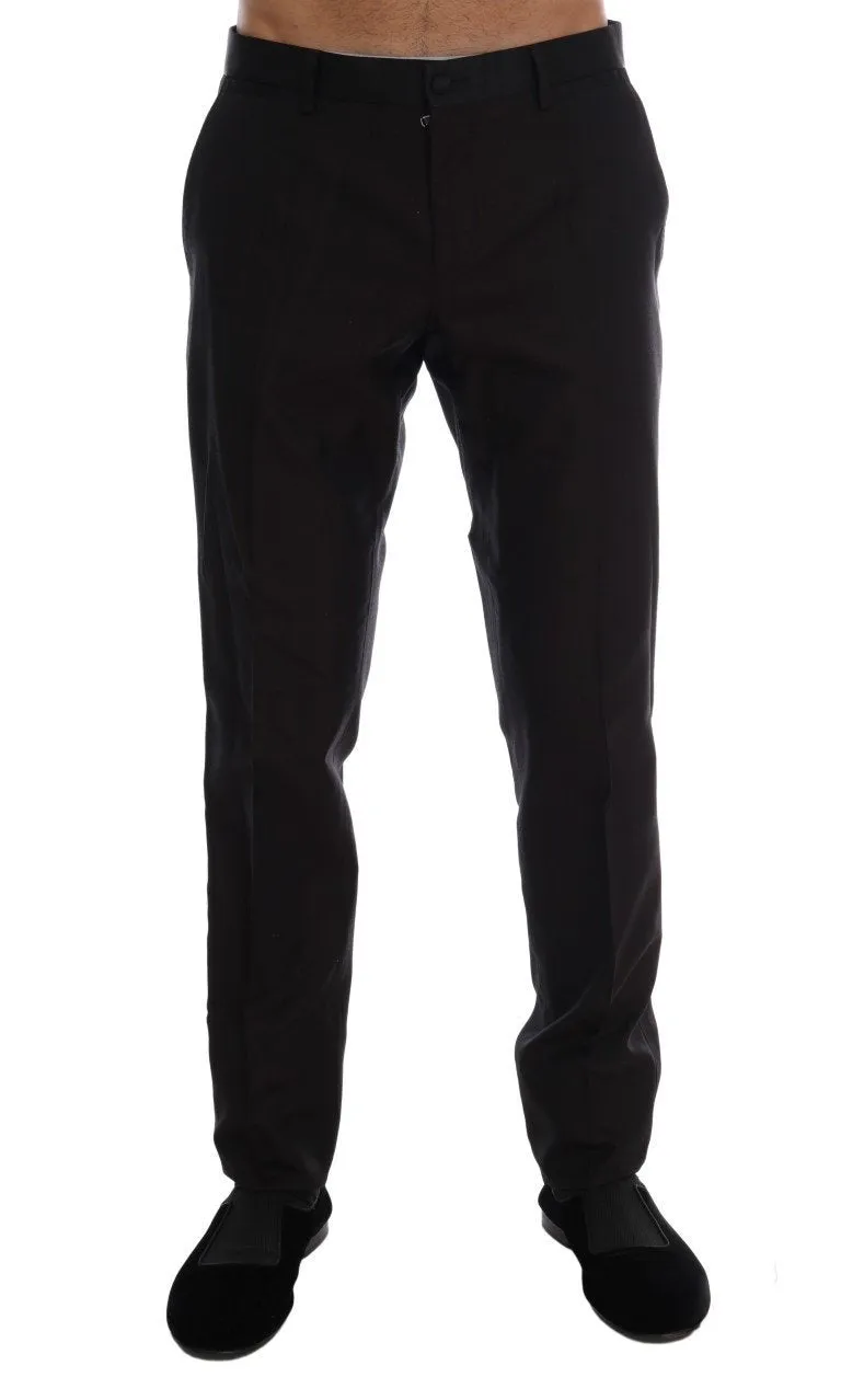 Bordeaux Silk Dress Pants