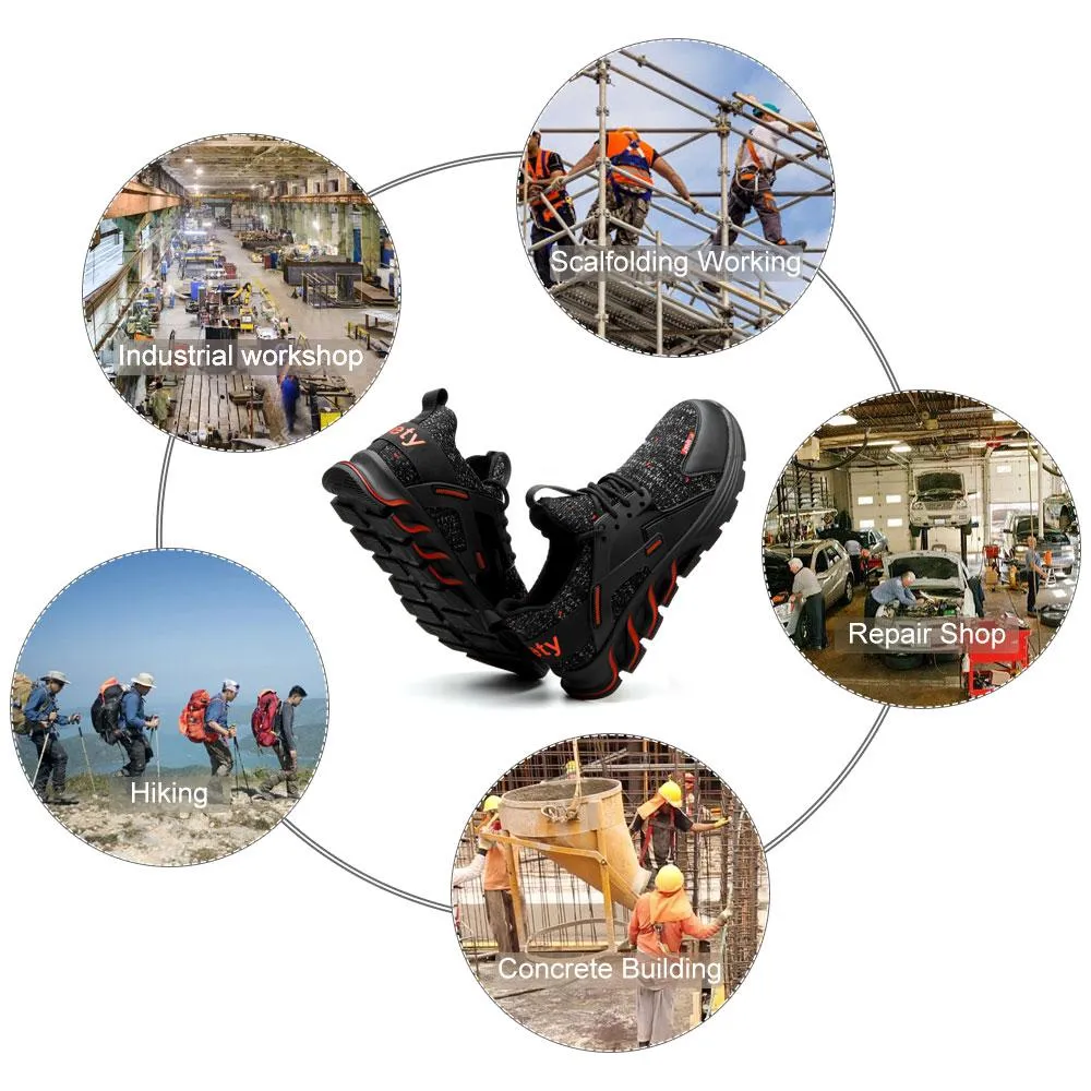 Breathable Steel Toe Leather Safety Shoes