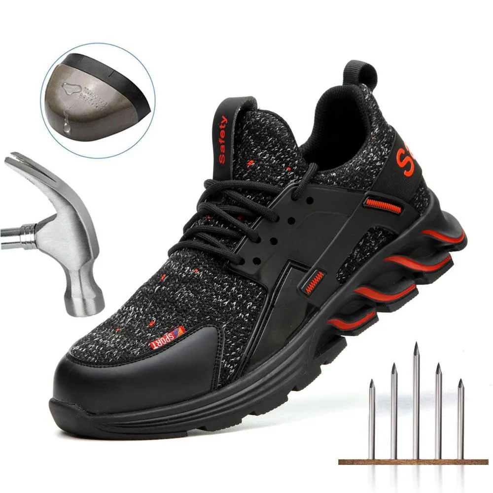 Breathable Steel Toe Leather Safety Shoes