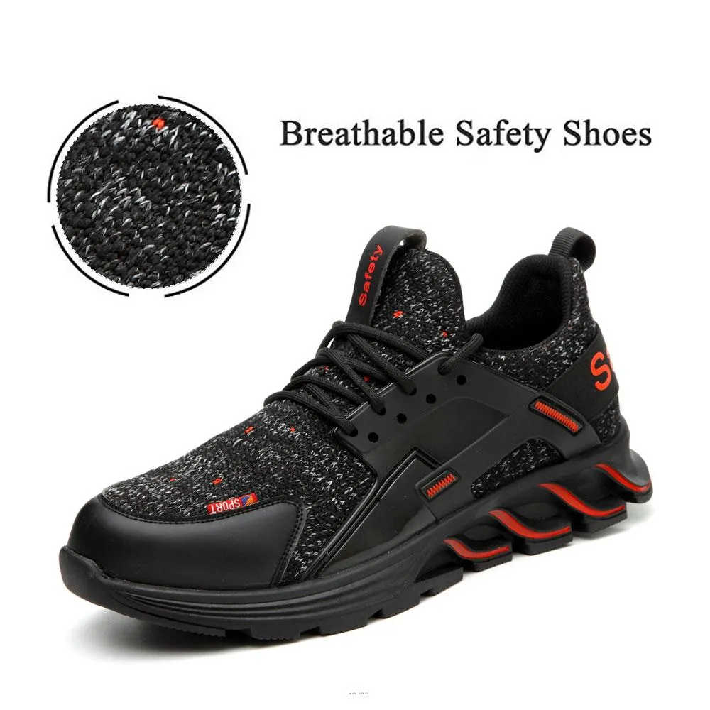 Breathable Steel Toe Leather Safety Shoes