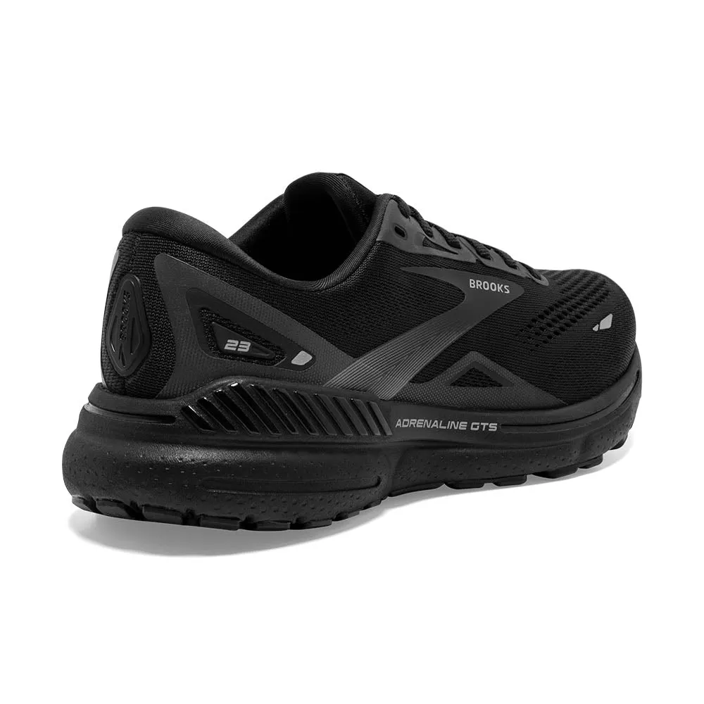Brooks Adrenaline GTS 23 (Womens) - Black/Black/Ebony