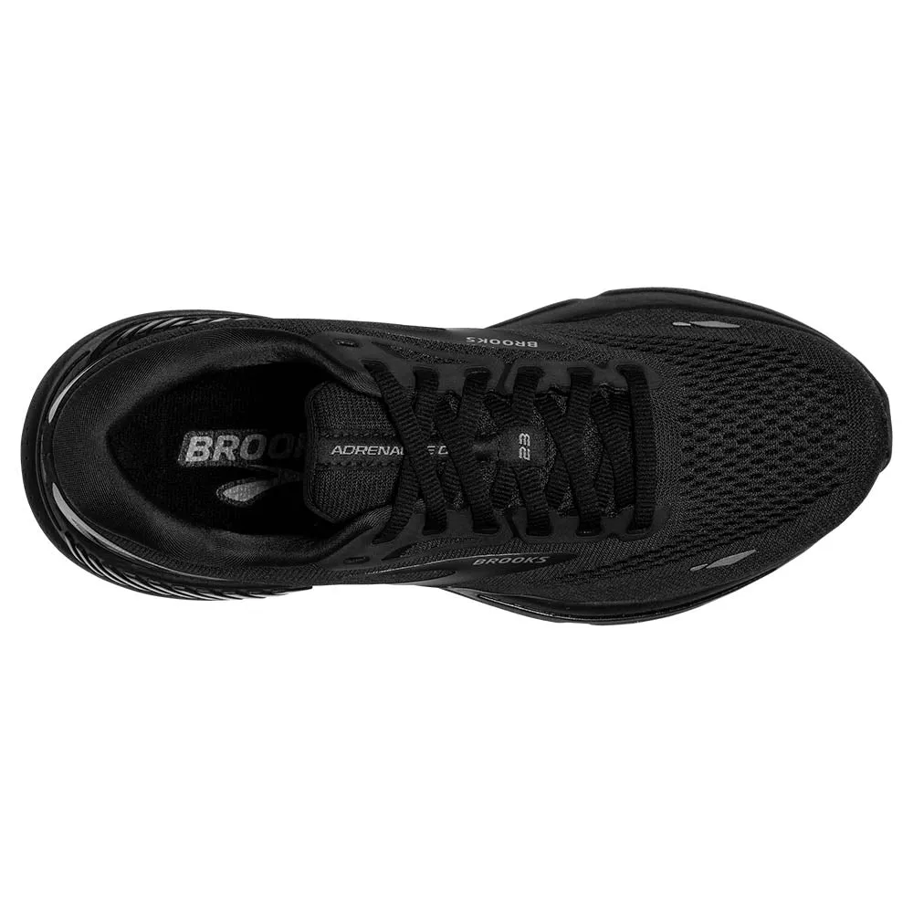 Brooks Adrenaline GTS 23 (Womens) - Black/Black/Ebony