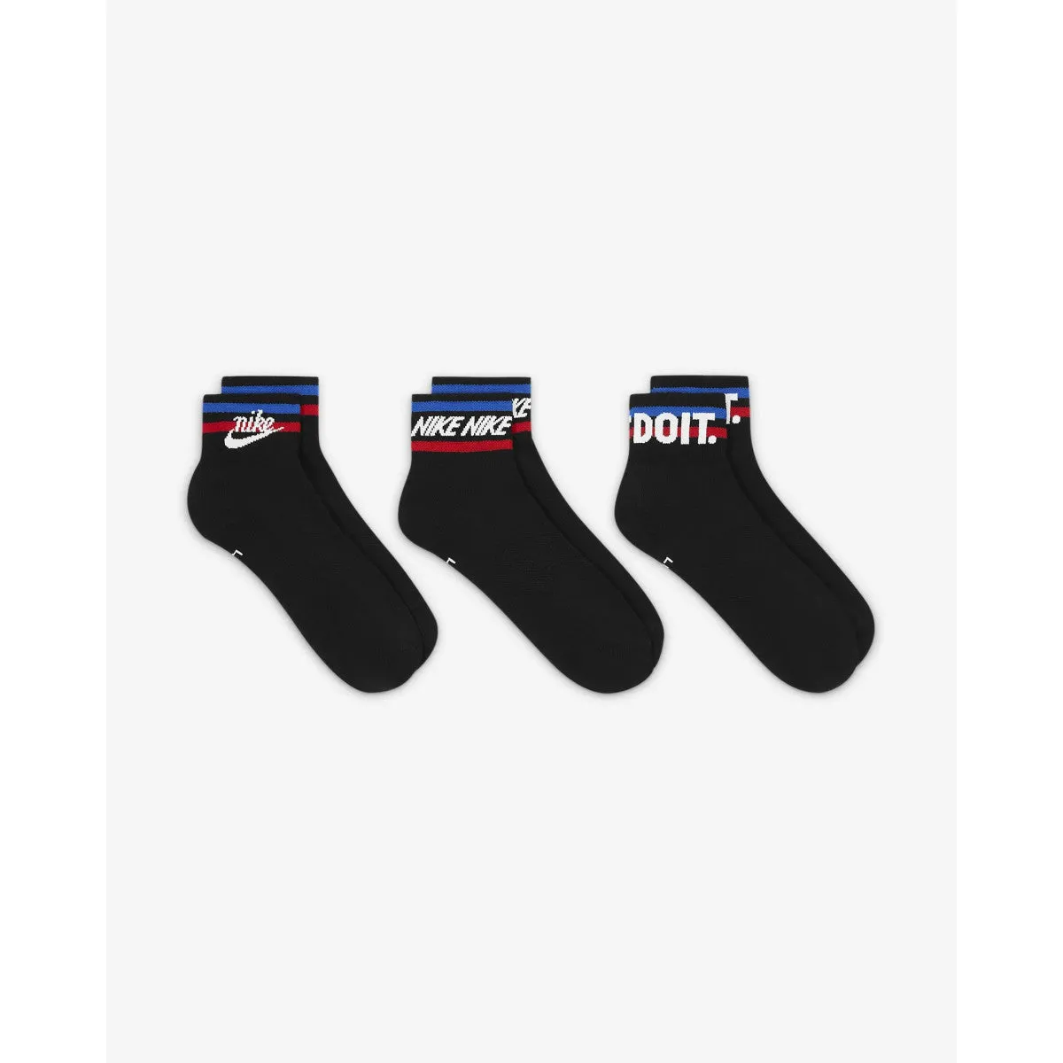CALZE NIKE TRIPLA EVERYDAY PLUS SOCKS CALZA FITNESS 3 PAIA ITALIA
