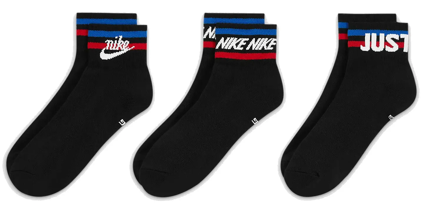 CALZE NIKE TRIPLA EVERYDAY PLUS SOCKS CALZA FITNESS 3 PAIA ITALIA