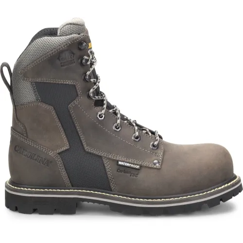 Carolina Men's I-Beam 8" Composite Toe Waterproof PR Work Boot - Gray - CA8542