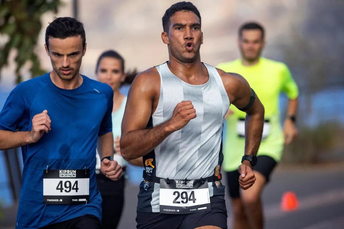 CEINTURE PORTE DOSSARD POUR COMPETITION DE RUNNING COURTE DISTANCE AU MARATHON