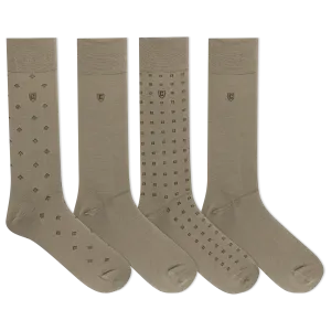Chaps Men's Diamond Dress Crew Socks 4 Pair