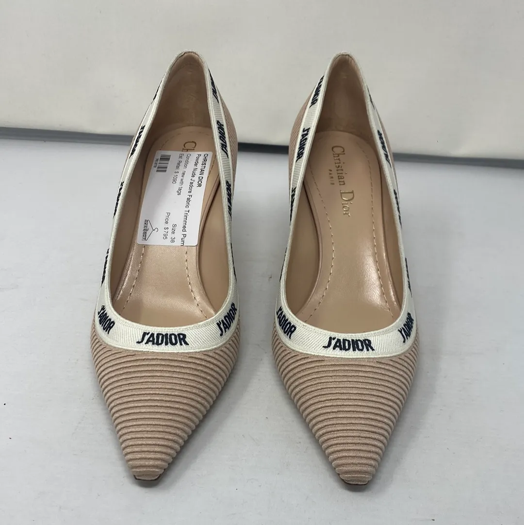 Christian Dior Powder Nude J'adior Fabric Trimmed Pump