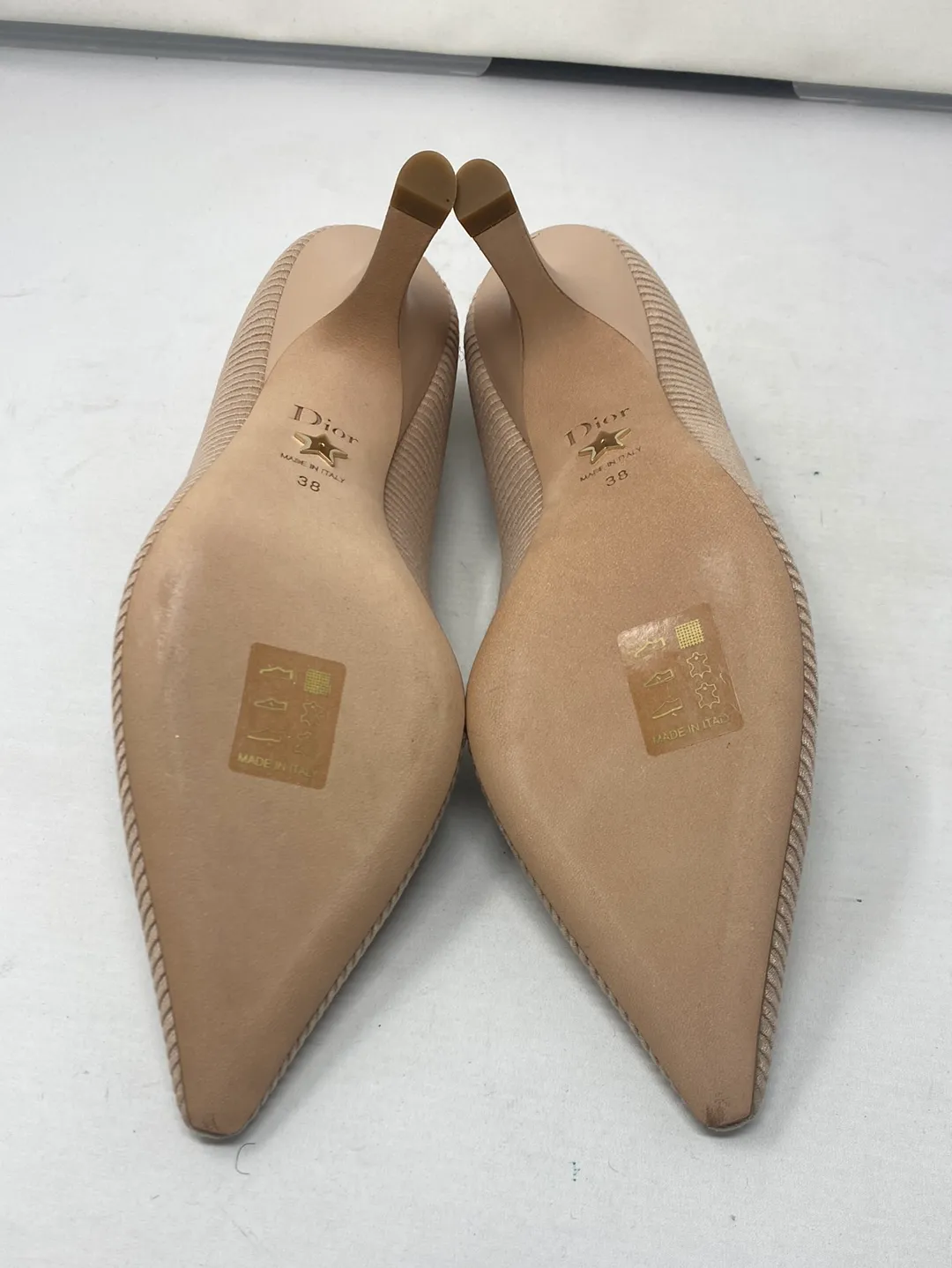 Christian Dior Powder Nude J'adior Fabric Trimmed Pump