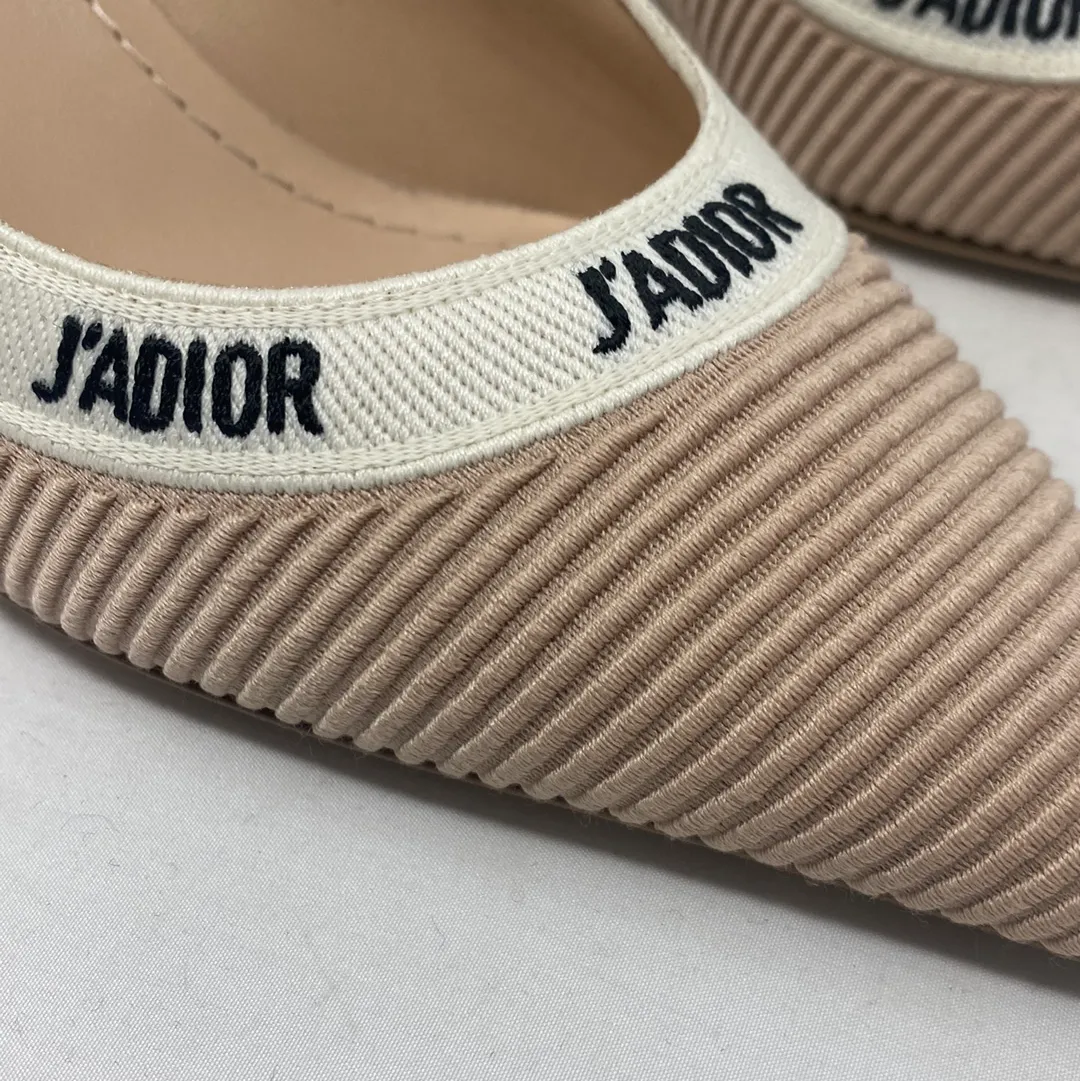 Christian Dior Powder Nude J'adior Fabric Trimmed Pump