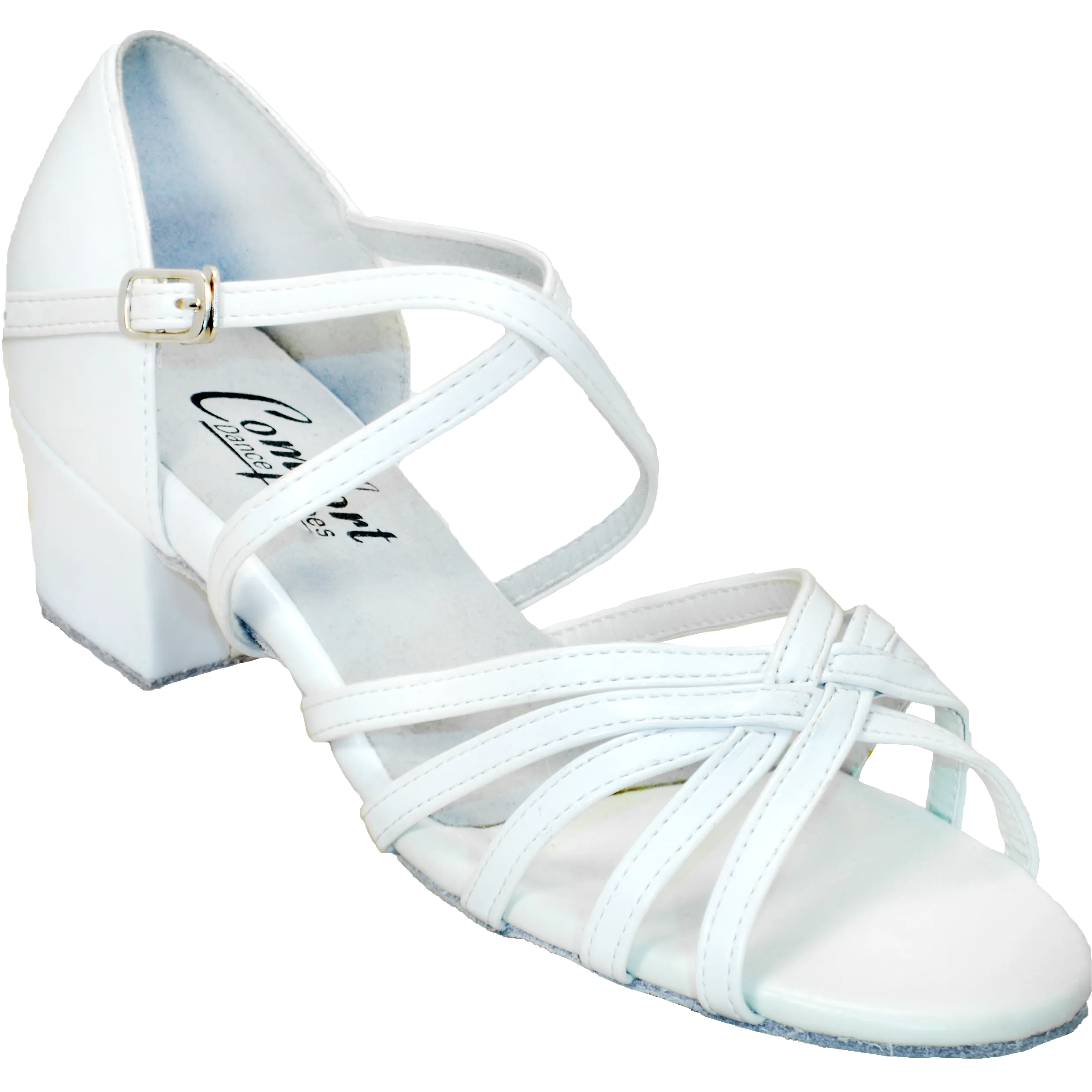 Comfort Strappy - White Leather