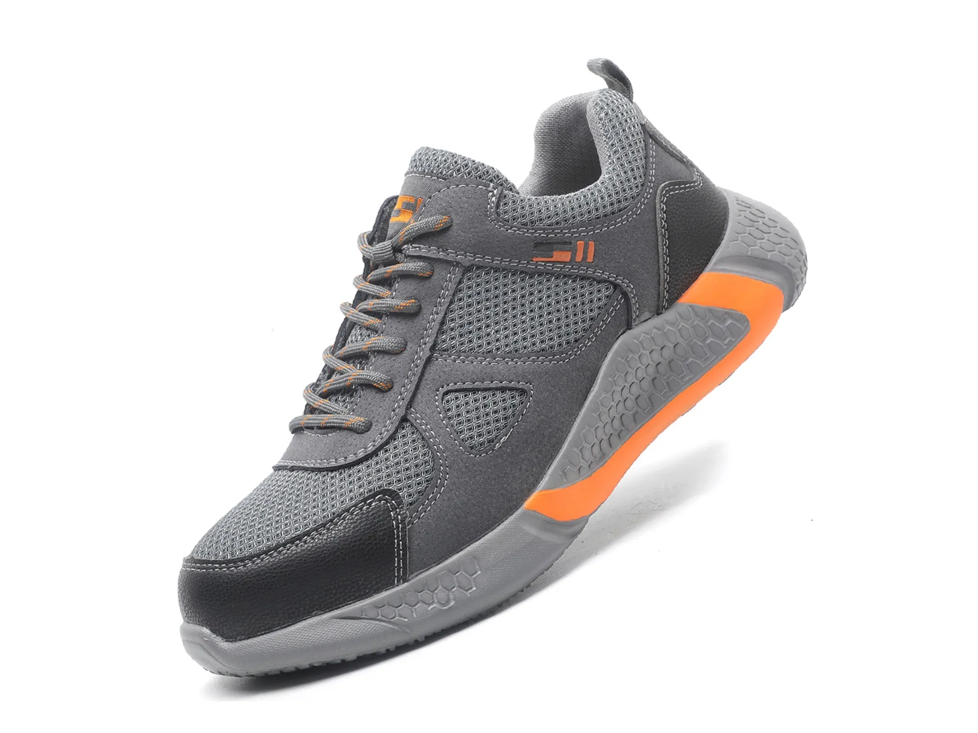 Composite Toe Work Shoes for Men Comfortable Slip On Industrial Construction Work Safety Shoes