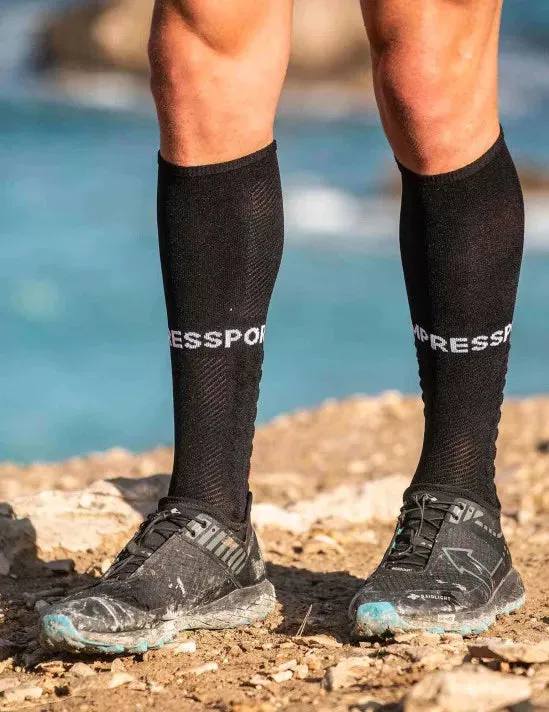 Compressport Unisex's Full Socks Run - Black
