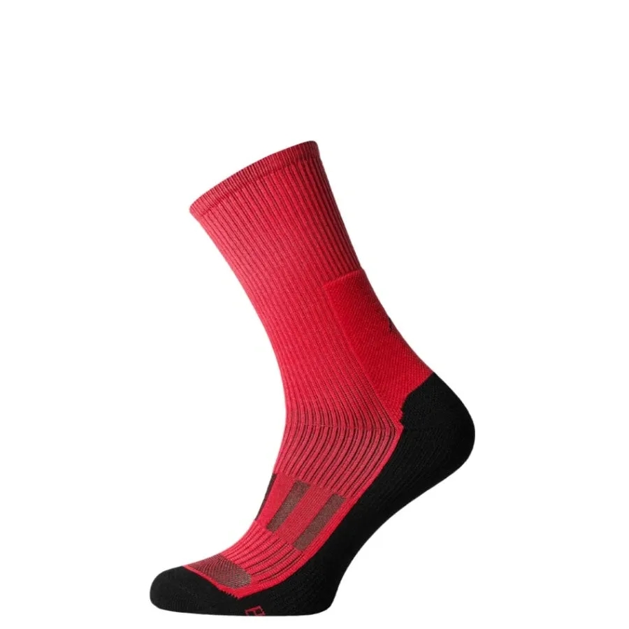 Crew Sock Demi-season Insulated MidDry , Red and Black