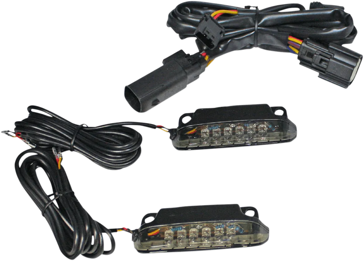 Custom Dynamics CD-LR-10-S LED Saddlebag Rail Light Bars - Smoke Lens