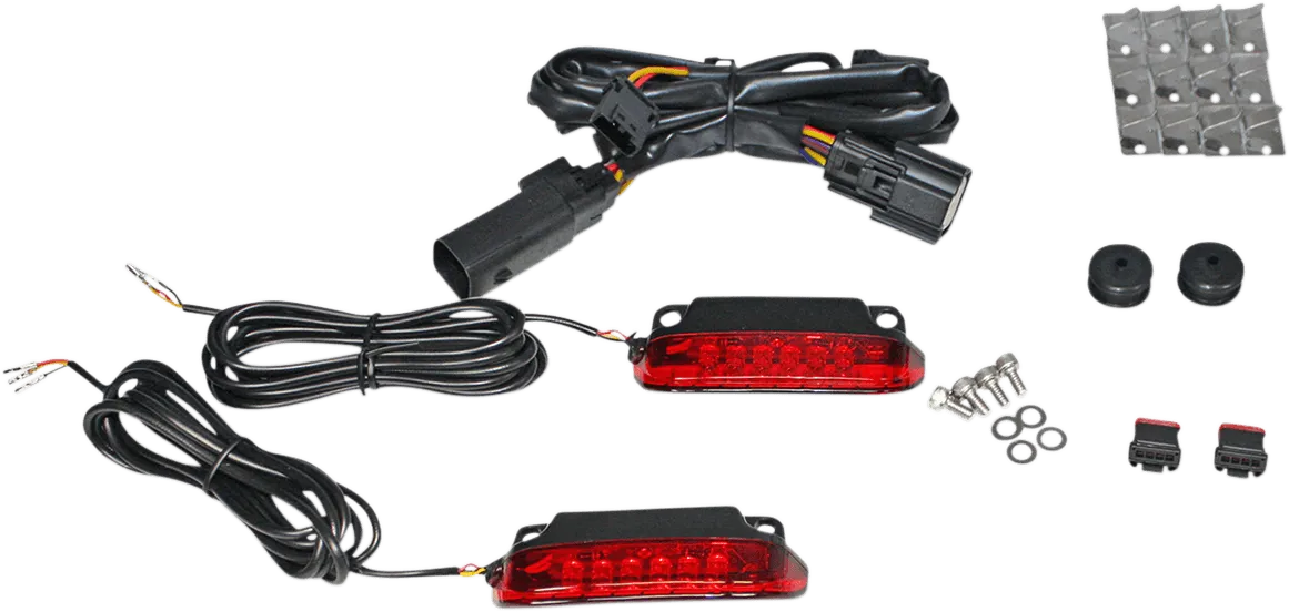 Custom Dynamics CD-LR-10-S LED Saddlebag Rail Light Bars - Smoke Lens
