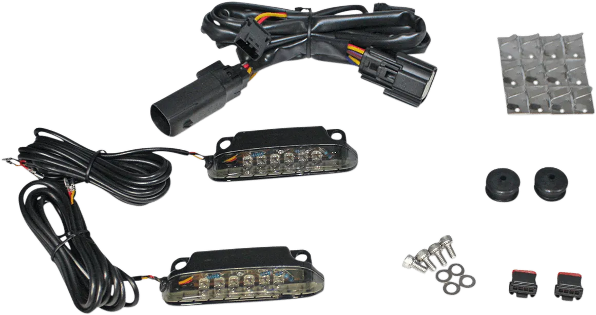 Custom Dynamics CD-LR-10-S LED Saddlebag Rail Light Bars - Smoke Lens