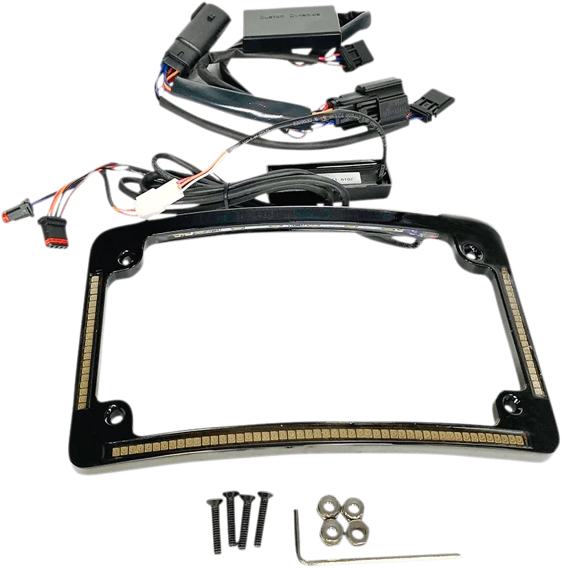 Custom Dynamics TF05-BCM4-C Radius License Plate Frame - Chrome