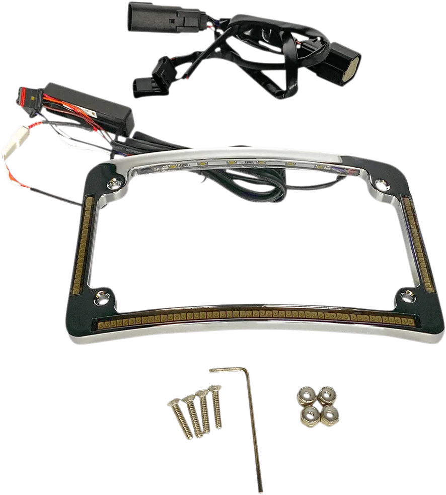 Custom Dynamics TF05-HD-C Radius License Plate Frame - Chrome