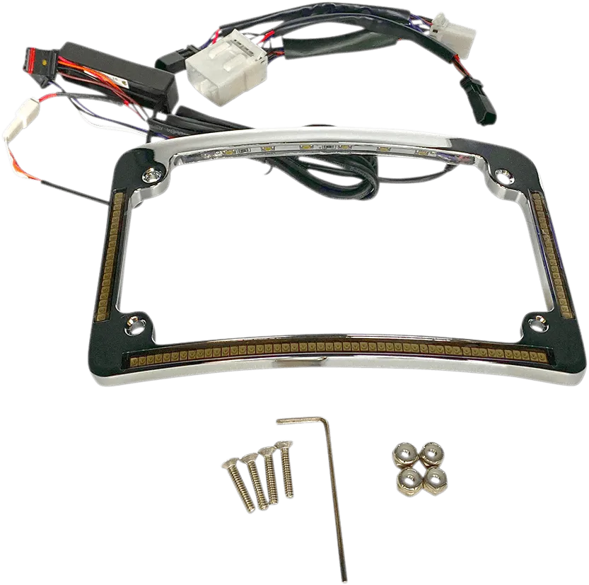 Custom Dynamics TF05-HD-C Radius License Plate Frame - Chrome