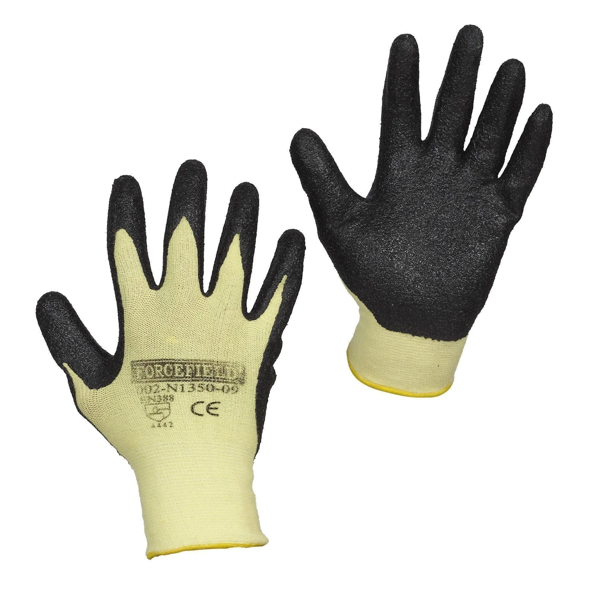 Cut Resistant Aramid Work Gloves, Nitrile Palm Coated