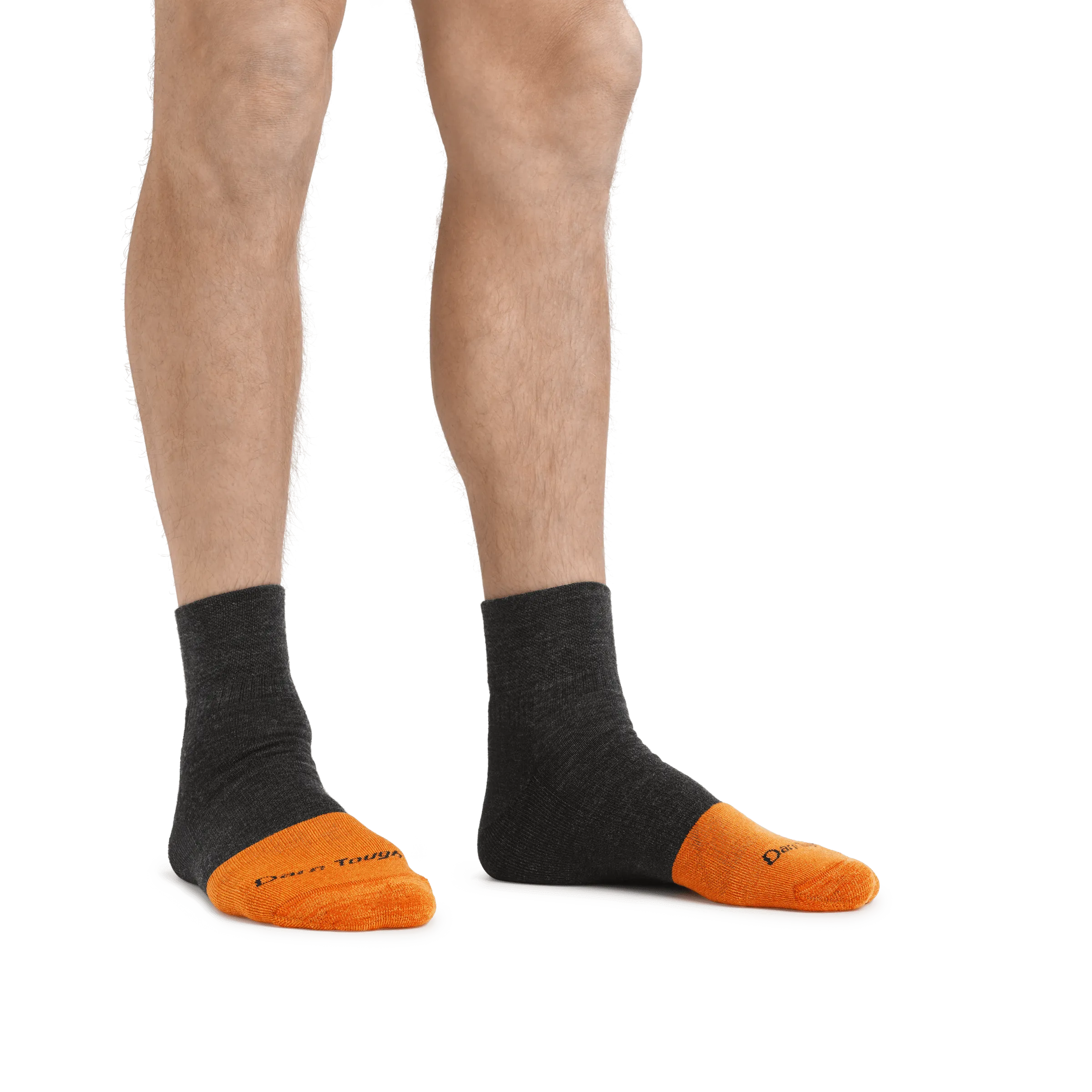 Darn Tough Mens Steely Quarter Midweight Work Socks