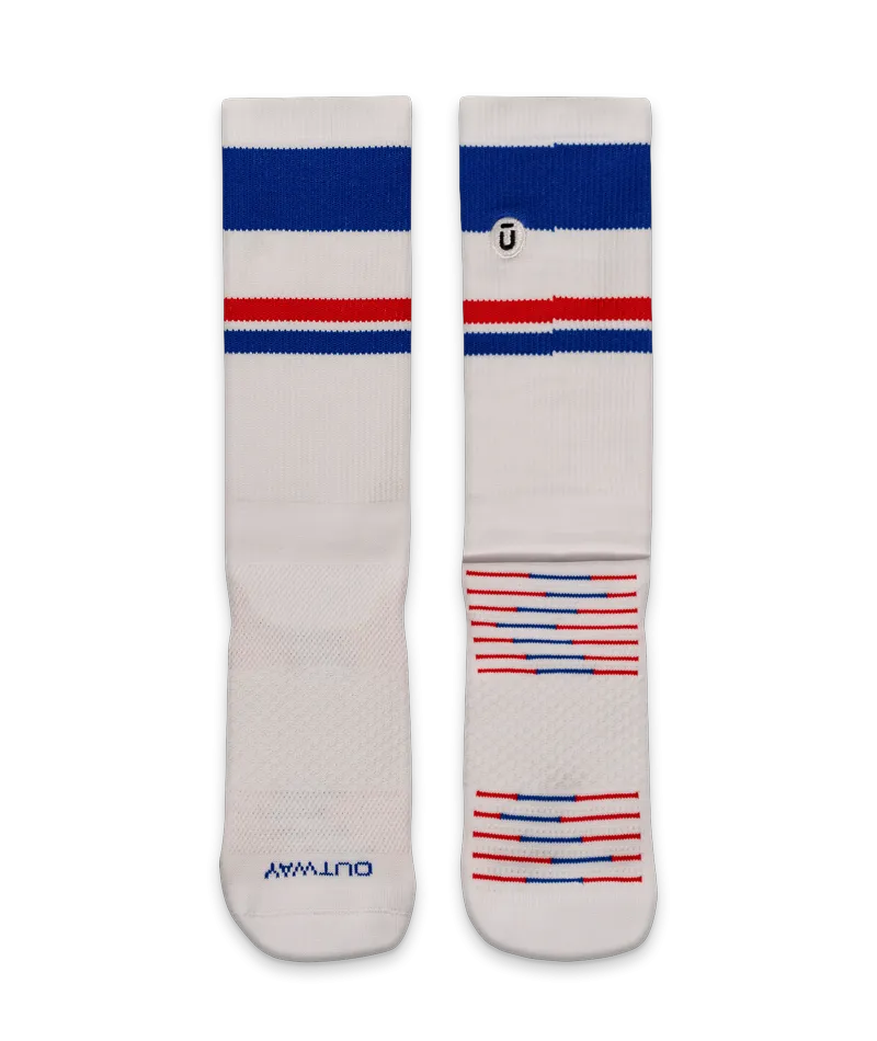 Dash Blue Crew Socks