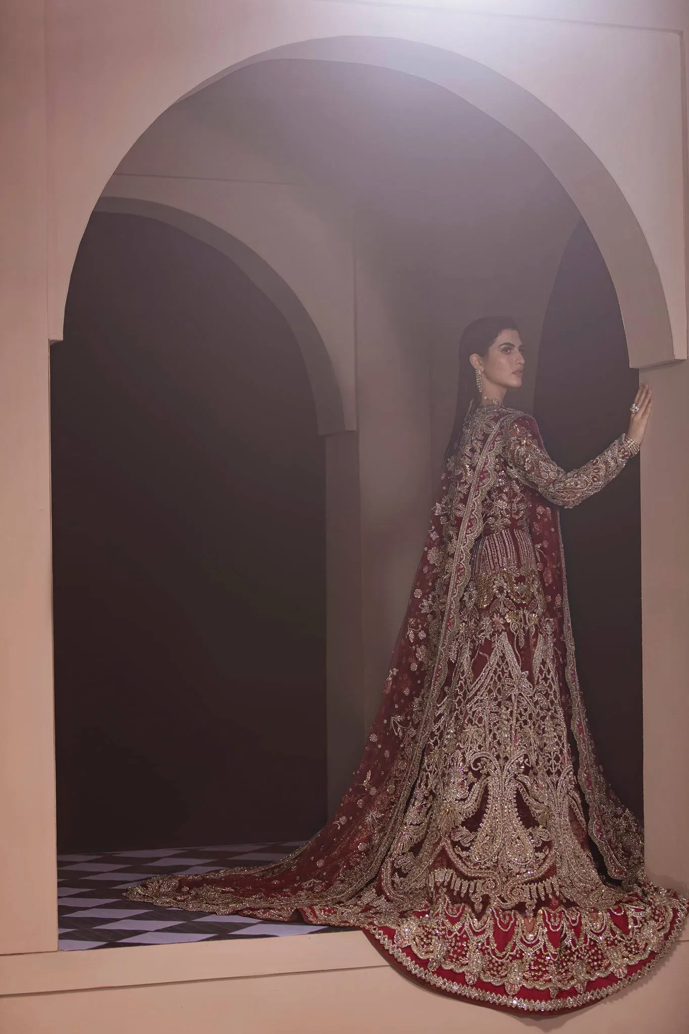 Designer Heavy Stone Work Bridal Lehenga Choli #BN903