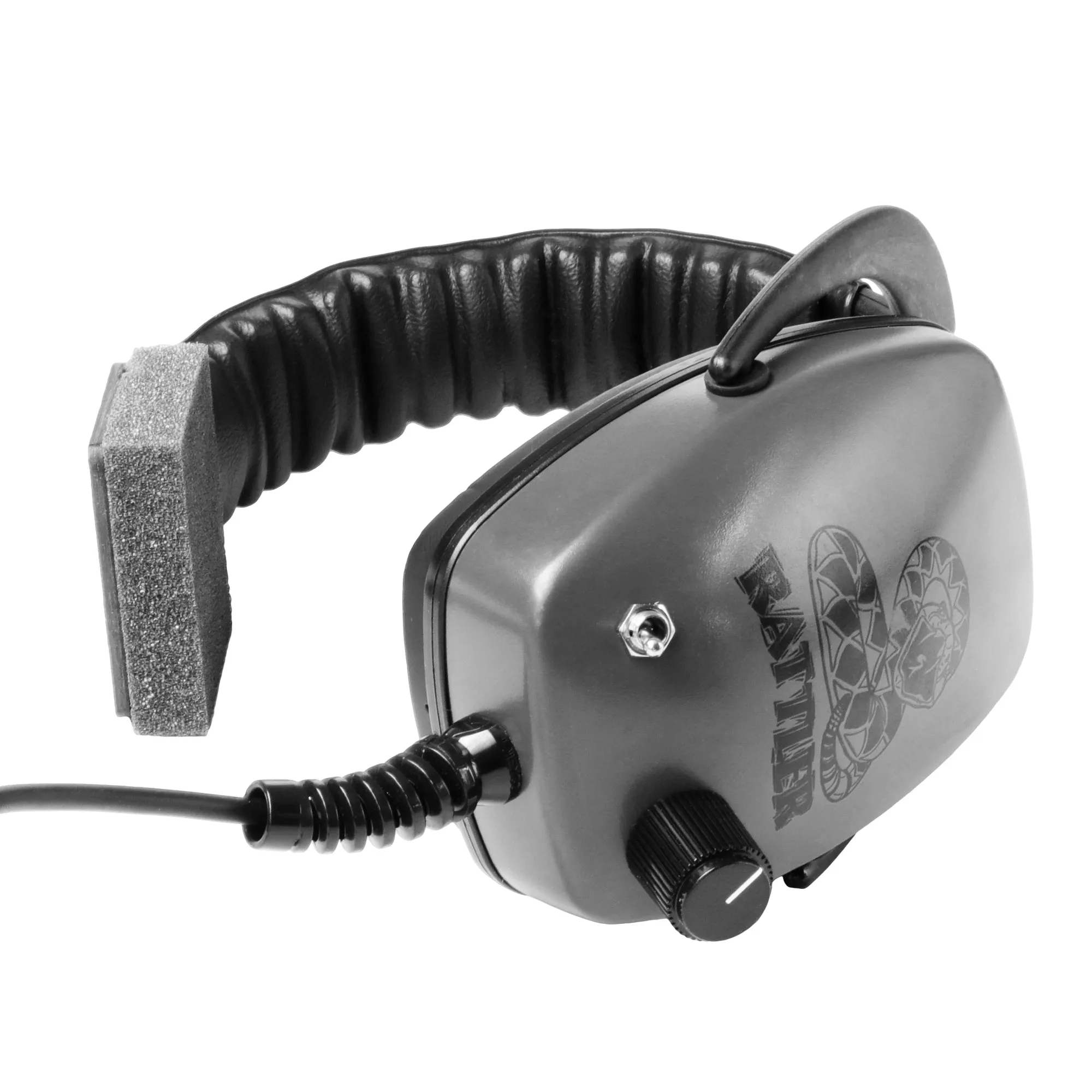 DetectorPro Rattler Platinum Series One-Sided Headphones with 1/4" Angle Plug