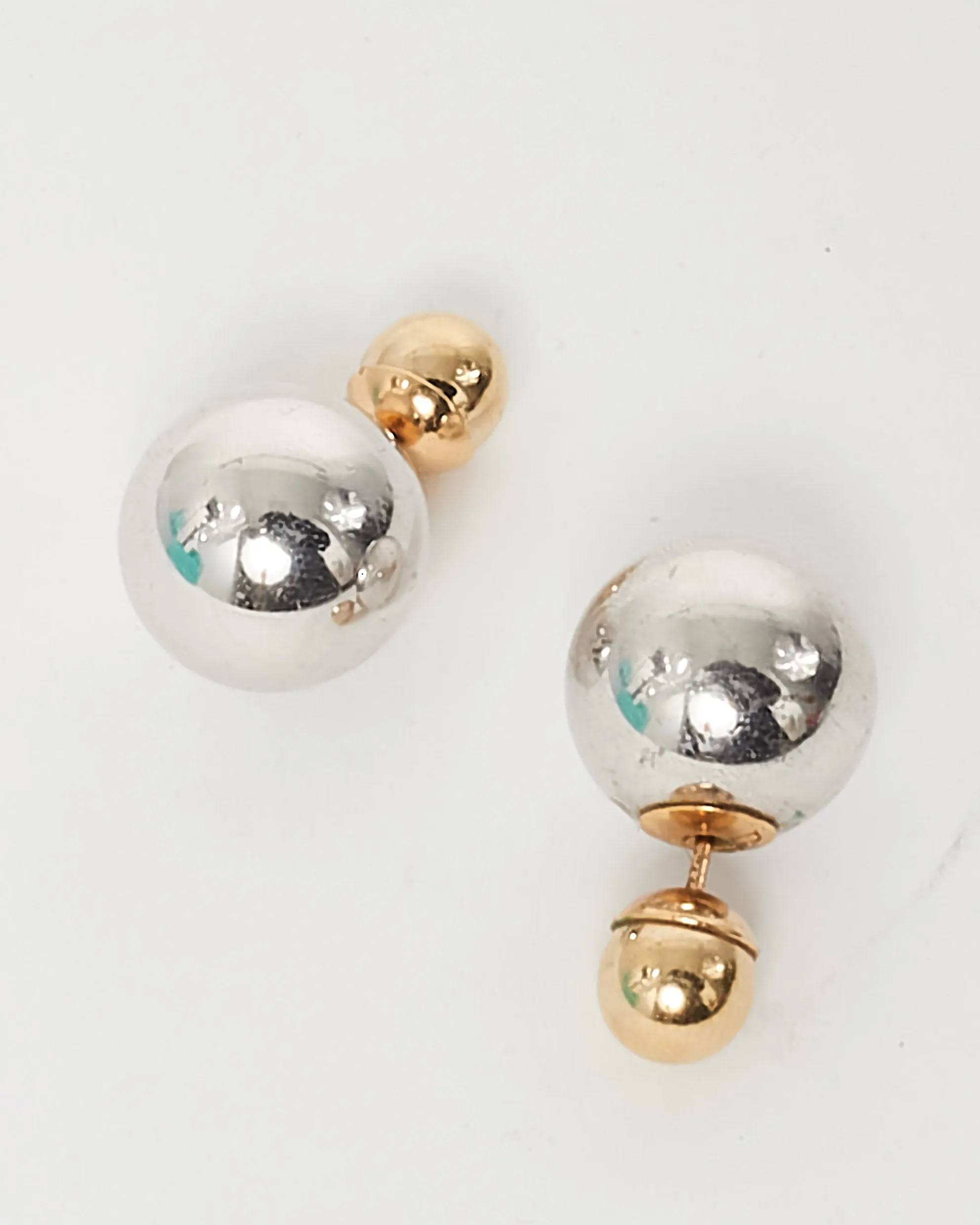 Dior Gold & Silver Mise En Dior Tribal Earrings