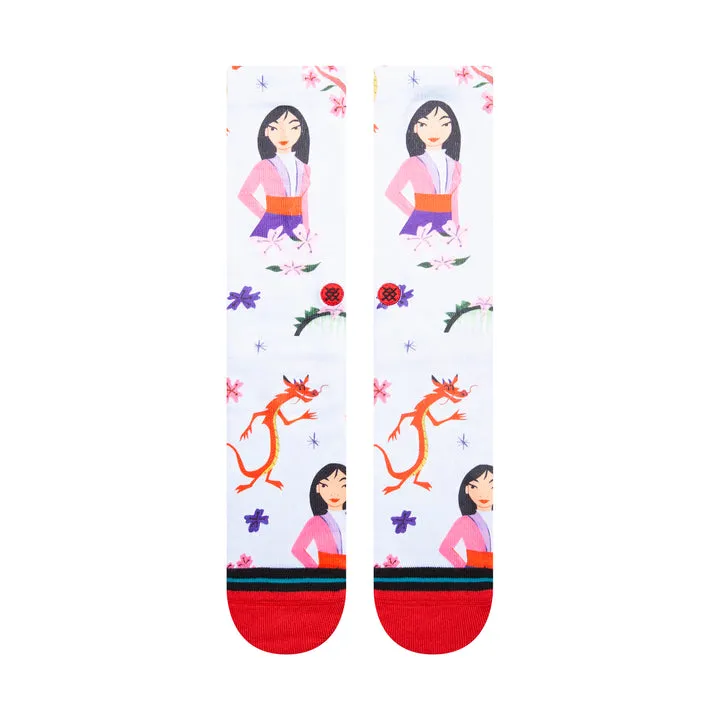 Disney 100 X Estee Preda X Stance Mulan Crew Socks